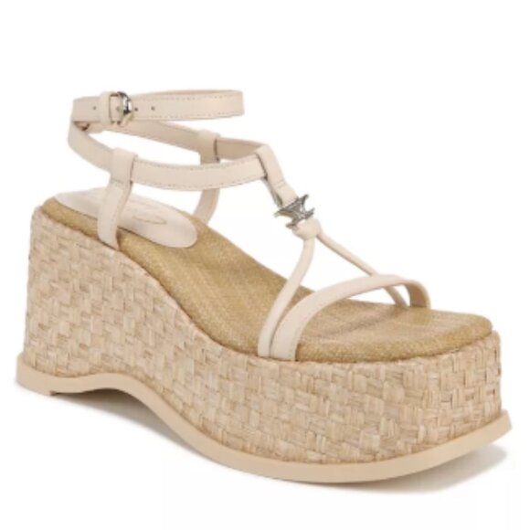 Sam Edelman Odette Vanilla Circus NY Wedge Sandals 8.5 Heels - Picture 1 of 11